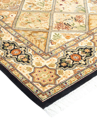 Traditional Mogul Brown Wool Area Rug 2' 8" x 4' 2" - Solo Rugs