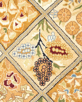 Traditional Mogul Brown Wool Area Rug 2' 8" x 4' 2" - Solo Rugs