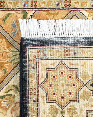 Traditional Mogul Brown Wool Area Rug 2' 8" x 4' 2" - Solo Rugs