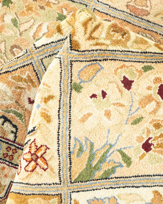 Traditional Mogul Brown Wool Area Rug 2' 8" x 4' 2" - Solo Rugs