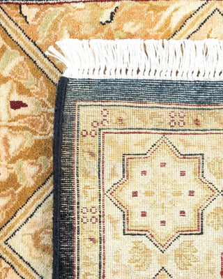 Traditional Mogul Brown Wool Area Rug 2' 8" x 4' 1" - Solo Rugs