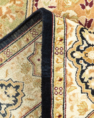 Traditional Mogul Brown Wool Area Rug 2' 8" x 4' 1" - Solo Rugs