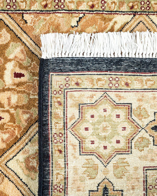 Traditional Mogul Brown Wool Area Rug 2' 8" x 4' 1" - Solo Rugs