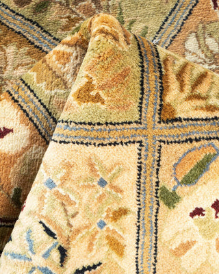 Traditional Mogul Brown Wool Area Rug 2' 8" x 4' 2" - Solo Rugs