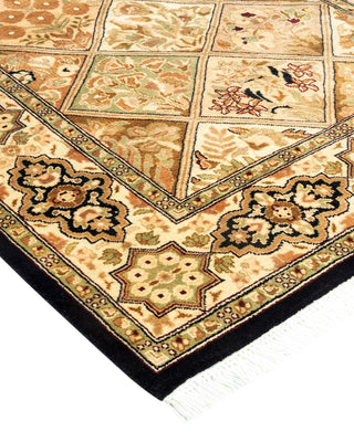 Traditional Mogul Brown Wool Area Rug 2' 8" x 4' 1" - Solo Rugs