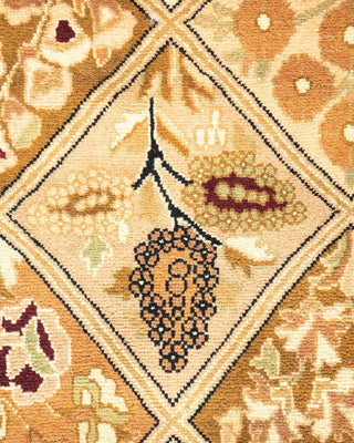 Traditional Mogul Brown Wool Area Rug 2' 8" x 4' 1" - Solo Rugs