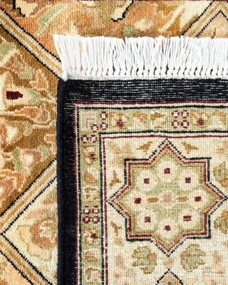 Traditional Mogul Brown Wool Area Rug 2' 8" x 4' 1" - Solo Rugs