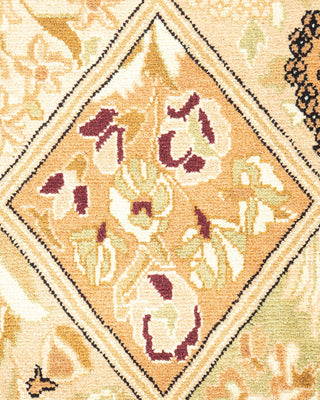 Traditional Mogul Brown Wool Area Rug 2' 7" x 4' 7" - Solo Rugs
