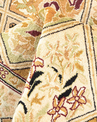 Traditional Mogul Brown Wool Area Rug 2' 7" x 4' 7" - Solo Rugs