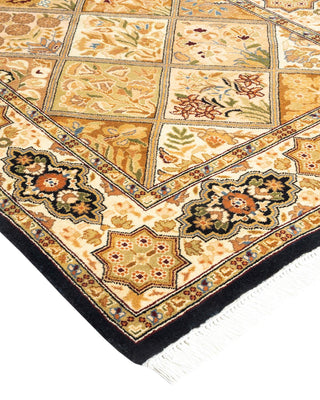 Traditional Mogul Brown Wool Area Rug 2' 8" x 4' 3" - Solo Rugs