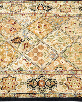 Traditional Mogul Brown Wool Area Rug 2' 8" x 4' 2" - Solo Rugs