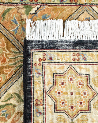 Traditional Mogul Brown Wool Area Rug 2' 8" x 4' 2" - Solo Rugs