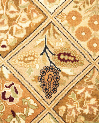 Traditional Mogul Brown Wool Area Rug 2' 8" x 4' 1" - Solo Rugs