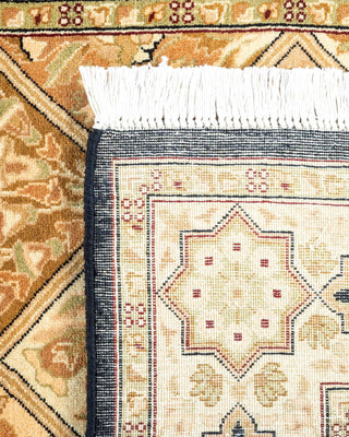 Traditional Mogul Brown Wool Area Rug 2' 8" x 4' 1" - Solo Rugs