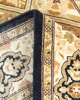 Traditional Mogul Brown Wool Area Rug 2' 8" x 4' 1" - Solo Rugs