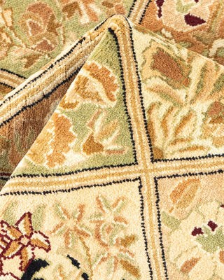 Traditional Mogul Brown Wool Area Rug 2' 8" x 4' 1" - Solo Rugs