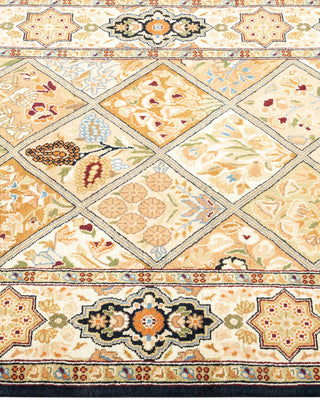 Traditional Mogul Brown Wool Area Rug 2' 8" x 4' 4" - Solo Rugs