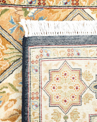 Traditional Mogul Brown Wool Area Rug 2' 8" x 4' 4" - Solo Rugs