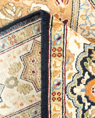Traditional Mogul Brown Wool Area Rug 2' 8" x 4' 4" - Solo Rugs