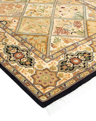 Traditional Mogul Brown Wool Area Rug 2' 8" x 4' 2" - Solo Rugs