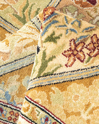 Traditional Mogul Brown Wool Area Rug 2' 8" x 4' 2" - Solo Rugs
