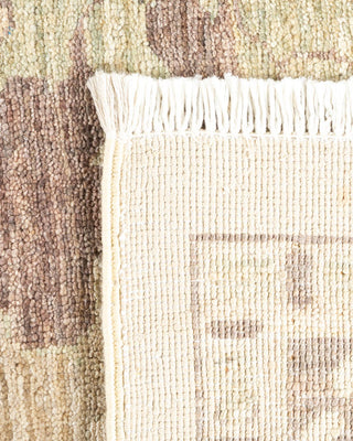 Contemporary Eclectic Ivory Wool Area Rug 8' 2" x 9' 9" - Solo Rugs