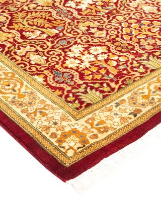 Traditional Mogul Red Wool Runner 2' 7" x 18' 4" - Solo Rugs