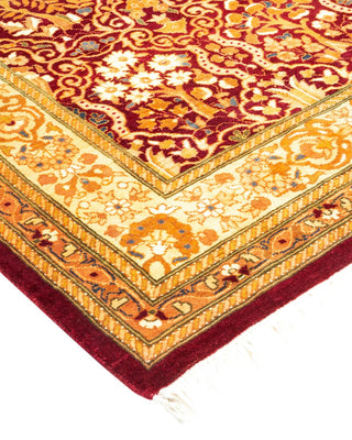 Traditional Mogul Red Wool Runner 2' 8" x 11' 6" - Solo Rugs