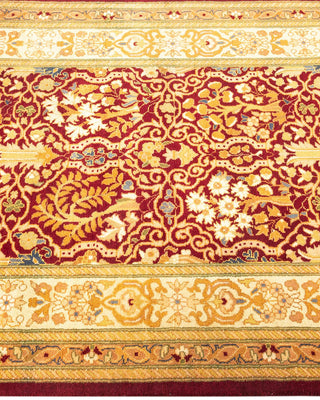 Traditional Mogul Red Wool Runner 2' 8" x 11' 6" - Solo Rugs