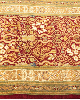 Traditional Mogul Red Wool Runner 2' 7" x 19' 7" - Solo Rugs