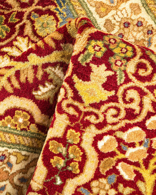 Traditional Mogul Red Wool Runner 2' 7" x 19' 7" - Solo Rugs