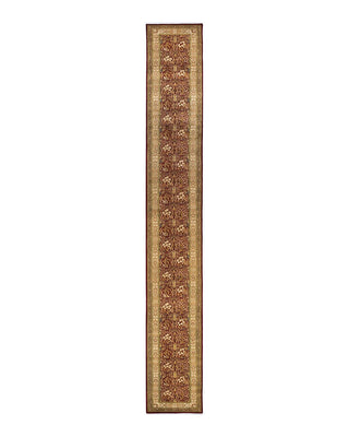Traditional Mogul Red Wool Runner 2' 7" x 19' 7" - Solo Rugs