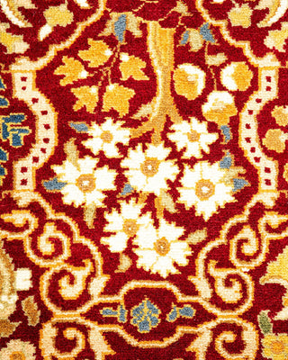 Traditional Mogul Red Wool Runner 2' 6" x 12' 0" - Solo Rugs