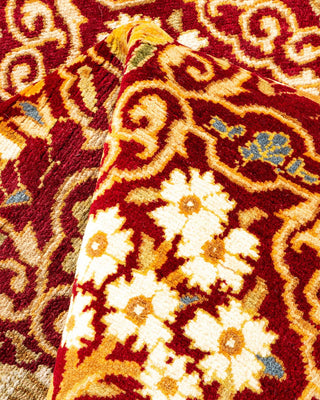 Traditional Mogul Red Wool Runner 2' 6" x 12' 0" - Solo Rugs
