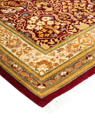 Traditional Mogul Red Wool Runner 2' 7" x 12' 7" - Solo Rugs