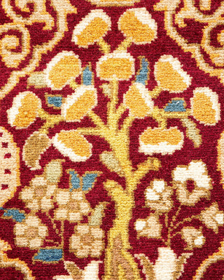 Traditional Mogul Red Wool Runner 2' 7" x 12' 7" - Solo Rugs