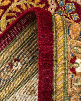 Traditional Mogul Red Wool Runner 2' 7" x 12' 7" - Solo Rugs
