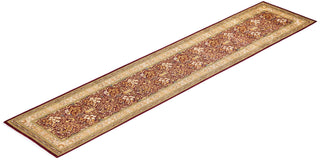 Traditional Mogul Red Wool Runner 2' 7" x 12' 7" - Solo Rugs