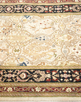 Traditional Mogul Ivory Wool Runner 2' 5" x 7' 10" - Solo Rugs