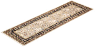 Traditional Mogul Ivory Wool Runner 2' 5" x 7' 10" - Solo Rugs