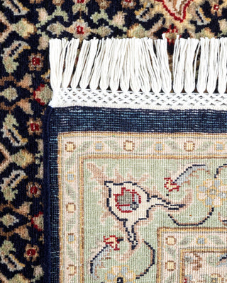 Traditional Mogul Blue Wool Runner 2' 7" x 8' 2" - Solo Rugs