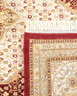 Traditional Mogul Orange Wool Area Rug 8' 2" x 10' 5" - Solo Rugs