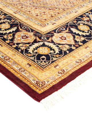 Traditional Mogul Red Wool Area Rug 8' 1" x 10' 1" - Solo Rugs