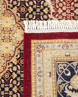 Traditional Mogul Red Wool Area Rug 8' 1" x 10' 1" - Solo Rugs