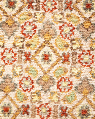 Traditional Mogul Ivory Wool Area Rug 8' 1" x 10' 5" - Solo Rugs