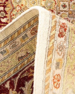 Traditional Mogul Ivory Wool Area Rug 8' 1" x 10' 5" - Solo Rugs