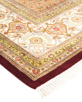 Traditional Mogul Red Wool Area Rug 8' 0" x 10' 3" - Solo Rugs
