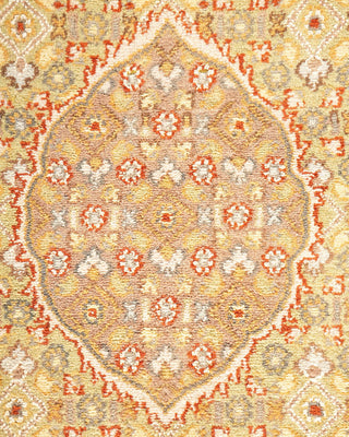 Traditional Mogul Red Wool Area Rug 8' 0" x 10' 3" - Solo Rugs