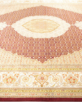 Traditional Mogul Red Wool Area Rug 8' 0" x 10' 3" - Solo Rugs