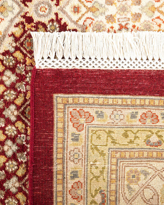 Traditional Mogul Red Wool Area Rug 8' 0" x 10' 3" - Solo Rugs